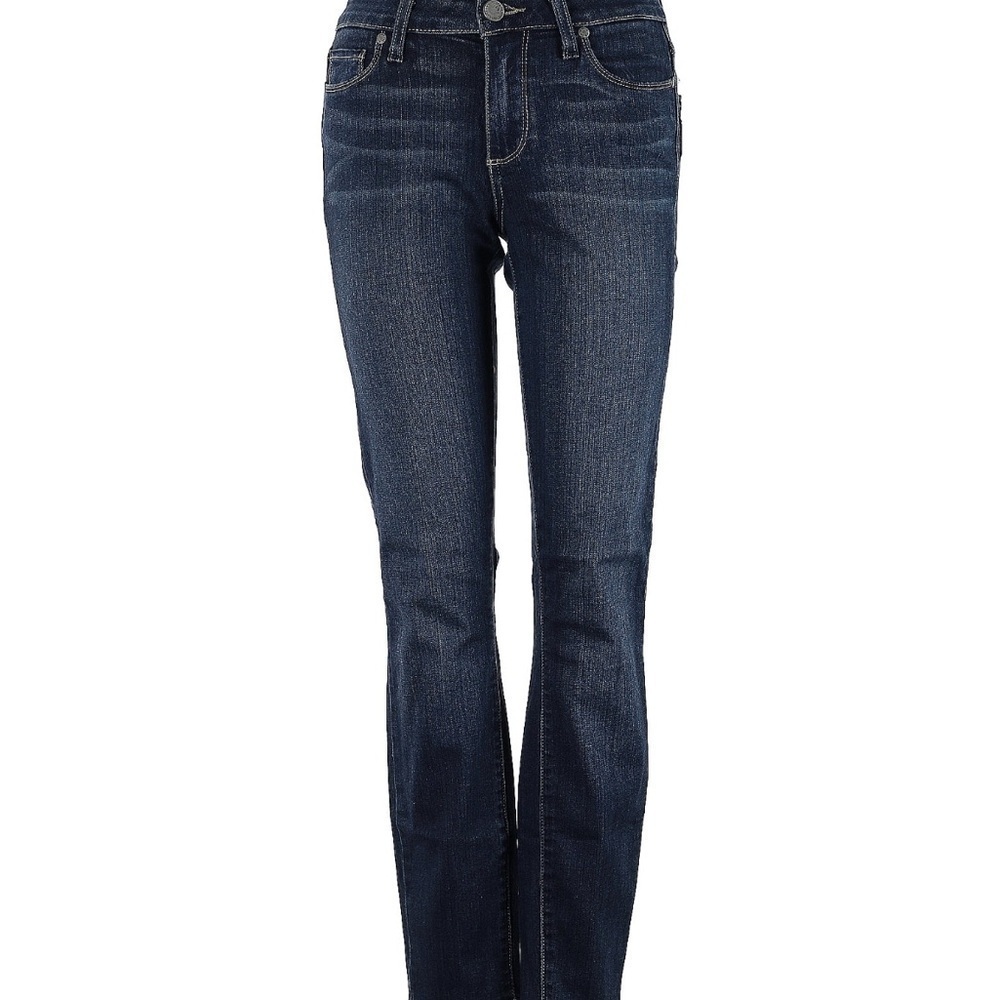 PAIGE Blue Straight Leg Jeans with Classic Fit